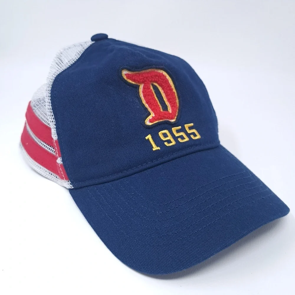 Disney Parks 1955 D Logo Snapback Adjustable Mesh Back Cap Hat One Size‎